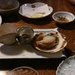 魚圓 - 貝の焼き物３種盛り