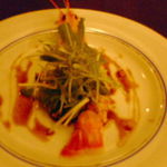 ルパンバーラヴァン - 赤座海老と蝦夷鮑のヴァプールバルサミコソース