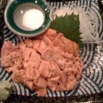 Jidori Sumibi Kushiyaki Chintara - 塩でいただく　絶品レバ刺し