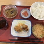 高陽食堂 - 料理写真:唐揚げ・秋刀魚の南蛮漬け・明太子