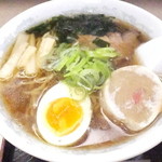 食事処 うたしま - ランチ限定　ラーメン・ミニカレーライスセット　７５０円　醤油ラーメン　【　２０１５年６月　】