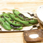 はてなのちゃわん - 一寸豆（空豆）の炭焼き￥５８０☆♪