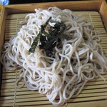 Men Kurabu Sakura - 天ザル麺セット　蕎麦　一口貰いましたが基本は口触りからやはり二八蕎麦みたいです