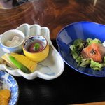 Men Kurabu Sakura - 天ザル麺セット　デザート