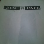 禅カフェ - メニューの表紙