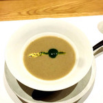 天ぷらあら木 - 鮎のスリ流し