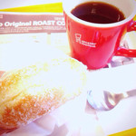 Mister Donut - エンゼルクリーム、ホットコーヒー