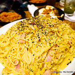 居酒屋 花門 - カルボナーラ 2015．06