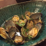 吉野 - 臥竜梅でアサリ酒蒸し