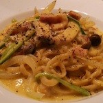 Bistro K - アスパラと豆乳のカルボナーラ