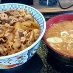 吉野家 - 料理写真:牛丼(特盛)&とん汁