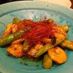 いわい - 海老＆アスパラ炒め