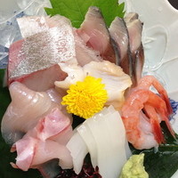 味処 高崎 - お刺身盛り合わせ。