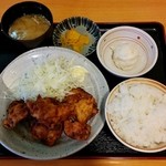 Gohan doki Shiroishi Ten - 唐揚げ定食（750円）