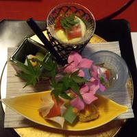 柿安 料亭本店 - [旬菜]ほうずき温燻醍醐・生うに冬瓜寄せ・あおり酒盗和え・玉蜀黍のムース・雲丹・新じゅん菜・オクラ