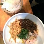 麺哲支店 麺野郎 - 芝麻辣まぜ麺＆￥100ご飯(2015/6)