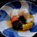 Kyouto Kicchou - 松花堂　先付　胡麻豆腐。