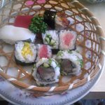 たから洲 - 天ぷらセットのお寿司