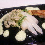 NARISAWA - 付け合わせズームイン。