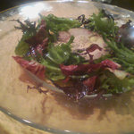 鴨とフォアグラのソーセージ仕立て