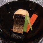 銀座 捨松 - ニシンの旨煮と旬の野菜　