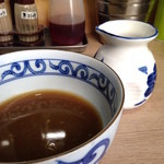 裏サブロン - 割りスープと食後のつけ汁