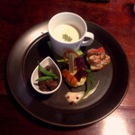 Hajime Kafe - 前菜3種&スープ