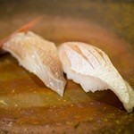 橘寿司 - 春子鯛  昆布〆   今日の1番はこれですね〜♪