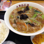 大阪王将 - 野菜たっぷりスタミナあんかけラーメン（税込918円）