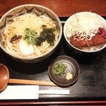 Hidariya - ミニソースカツ丼セット￥８５０