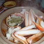 料亭　新保 - 陶板焼きのカニ、個人的にはこれが１番かも・・・