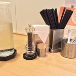 カーザ ルカ - カウンターの上はこんな感じ