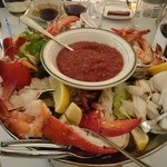 Wolfgang's Steakhouse - シーフード盛り合わせ（レッドロブスターがメインの一皿）