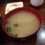 味噌汁：生海苔だけかと思ったらあさりもしっかり！