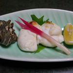 ふく料理 しのだ - 白子塩焼き