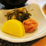 季寄 - ランチ_香物_1000円(税込)