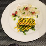 Agora - ②真鯛のカルパッチョ&春野菜のテリーヌ