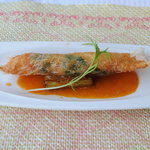 シャトー文雅 - 海老のレース生春巻き揚げ