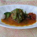 シャトー文雅 - 佐賀和牛ハンバーグピリ辛ソース