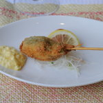 シャトー文雅 - 白身魚の串揚げタルタルソース