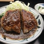 とんかつ 五郎十 - ミンチゴマ入り生姜焼き