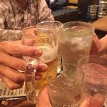 Binchoutan Yakitori Sasaya - 乾杯！