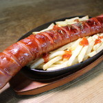 Huge sausage and french fries