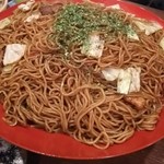 ちばチャン - 飲み放題付き3000円コース。焼きそば。