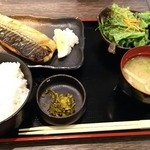 宮崎料理きかんたろby侍 - 塩さば定食。780円。