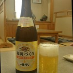 Ajino Tonkatsu Maruichi - キリン一番搾り「福岡づくり」・中瓶(価格失念)