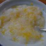 目白 志むら - そこに溜まっていたヨーグルトソースのような練乳と氷をMixMixし