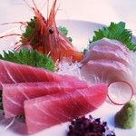 味惑創作 かのん - 季節のおすすめ◎お刺身3種盛り合わせ