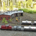 ガーデンレイルウェイ・カフェ - 機関区と転車台は工事中