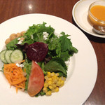 Roiyaru Hosuto - 11種類の野菜サラダ＋いろいろ野菜のドレッシング